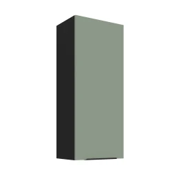 Szafka górna 45 cm CALIA 45 G-108 1F AQUAMARINE / CZARNY z powłoką ANTI FINGERPRINT