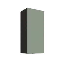 Szafka górna 40cm CALIA 40 G-90 1F AQUAMARINE / CZARNY z powłoką ANTI FINGERPRINT