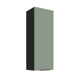 Szafka górna 40cm CALIA 40 G-108 1F AQUAMARINE / CZARNY z powłoką ANTI FINGERPRINT