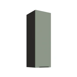 Szafka górna 30cm CALIA 30 G-90 1F AQUAMARINE / CZARNY z powłoką ANTI FINGERPRINT
