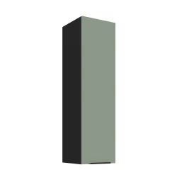Szafka górna 30cm CALIA 30 G-108 1F AQUAMARINE / CZARNY z powłoką ANTI FINGERPRINT