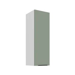 Szafka górna 30cm CALIA 30 G-90 1F AQUAMARINE / BIAŁY z powłoką ANTI FINGERPRINT