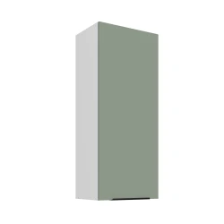 Szafka górna 45 cm CALIA 45 G-108 1F AQUAMARINE / BIAŁY z powłoką ANTI FINGERPRINT