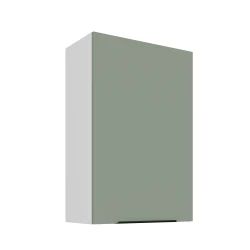 Szafka górna 60 cm CALIA 60 G - 90 1F AQUAMARINE / BIAŁY z powłoką ANTI FINGERPRINT