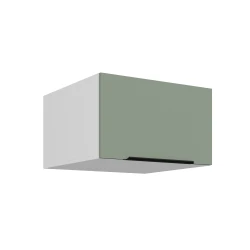 Szafka górna nadstawna CALIA 60 NAGU-36 1F pawlacz AQUAMARINE / BIAŁY z powłoką ANTI FINGERPRINT