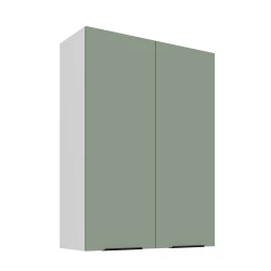 Szafka górna 80 cm CALIA 80 G-108 2F AQUAMARINE / BIAŁY z powłoką ANTI FINGERPRINT