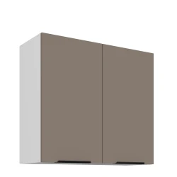 Szafka górna 80 cm CALIA 80 G-72 2F SANDGRAU / BIAŁY z powłoką ANTI FINGERPRINT