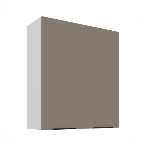 Przejdź do produktu Szafka górna 80 cm CALIA 80 G-90 2F SANDGRAU / BIAŁY z powłoką ANTI FINGERPRINT