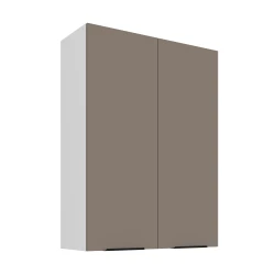 Szafka górna 80 cm CALIA 80 G-108 2F SANDGRAU / BIAŁY z powłoką ANTI FINGERPRINT