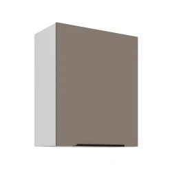 Szafka górna 60 cm CALIA 60 G - 72 1F SANDGRAU  / BIAŁY z powłoką ANTI FINGERPRINT