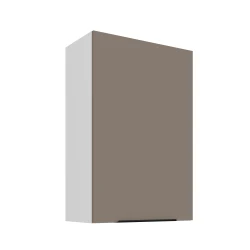 Szafka górna 60 cm CALIA 60 G - 90 1F SANDGRAU / BIAŁY z powłoką ANTI FINGERPRINT