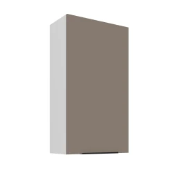 Szafka górna 60 cm CALIA 60 G - 108 1F SANDGRAU / BIAŁY z powłoką ANTI FINGERPRINT
