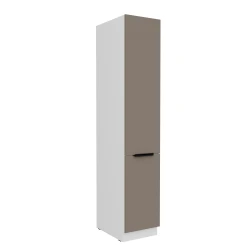 Szafka kuchenna słupek CALIA 40 DK-210 2F SANDGRAU / BIAŁY z powłoką ANTI FINGERPRINT