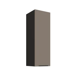 Szafka górna 30cm CALIA 30 G-90 1F SANDGRAU / CZARNY z powłoką ANTI FINGERPRINT