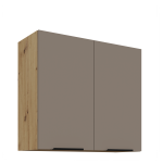 Szafka górna 80 cm CALIA 80 G-72 2F SANDGRAU / DĄB ARTISAN z powłoką ANTI FINGERPRINT