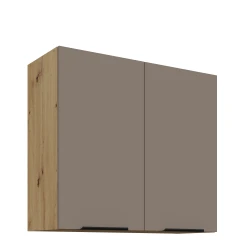 Szafka górna 80 cm CALIA 80 G-72 2F SANDGRAU / DĄB ARTISAN z powłoką ANTI FINGERPRINT