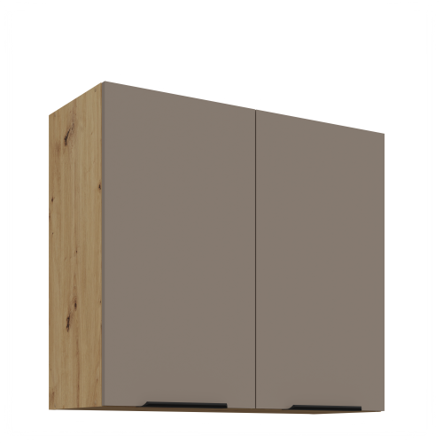 Przejdź do produktu Szafka górna 80 cm CALIA 80 G-72 2F SANDGRAU / DĄB ARTISAN z powłoką ANTI FINGERPRINT