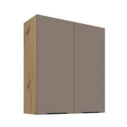 Szafka górna 80 cm CALIA 80 G-90 2F SANDGRAU / DĄB ARTISAN z powłoką ANTI FINGERPRINT