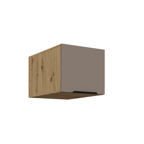 Przejdź do produktu Szafka górna nadstawna CALIA 40 NAGU-36 1F pawlacz SANDGRAU / DĄB ARTISAN z powłoką ANTI FINGERPRINT