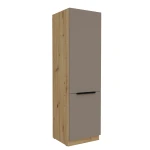 Szafka kuchenna słupek CALIA 60 DK-210 2F SANDGRAU / DĄB ARTISAN z powłoką ANTI FINGERPRINT