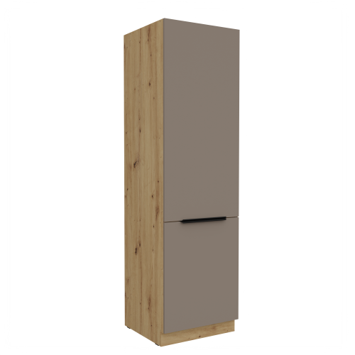 Przejdź do produktu Szafka kuchenna słupek CALIA 60 DK-210 2F SANDGRAU / DĄB ARTISAN z powłoką ANTI FINGERPRINT