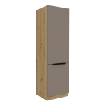 Szafka kuchenna słupek CALIA 60 LO-210 2F SANDGRAU / DĄB ARTISAN z powłoką ANTI FINGERPRINT