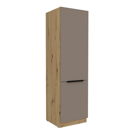 Przejdź do produktu Szafka kuchenna słupek CALIA 60 LO-210 2F SANDGRAU / DĄB ARTISAN z powłoką ANTI FINGERPRINT