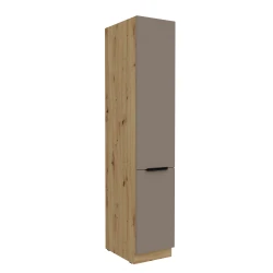 Szafka kuchenna słupek CALIA 40 DK-210 2F SANDGRAU / DĄB ARTISAN z powłoką ANTI FINGERPRINT