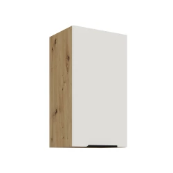 Szafka górna 40cm CALIA 40 G-72 1F CRYSTAL WHITE / DĄB ARTISAN z powłoką ANTI FINGERPRINT
