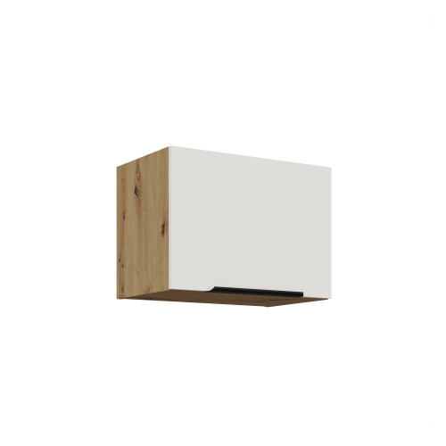 Przejdź do produktu Szafka górna do zabudowy okapu CALIA 50 GU-36 1F CRYSTAL WHITE / DĄB ARTISAN z powłoką ANTI FINGERPRINT