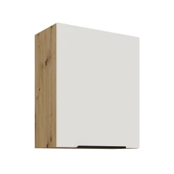Szafka górna 60 cm CALIA 60 G - 72 1F CRYSTAL WHITE / DĄB ARTISAN z powłoką ANTI FINGERPRINT