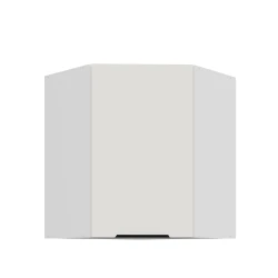 Szafka górna narożna 60 x 60 cm CALIA GN-72 1F (45°) CRYSTAL WHITE / BIAŁY z powłoką ANTI FINGERPRINT