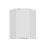 Szafka górna narożna 60 x 60 cm CALIA GN-90 1F (45°) CRYSTAL WHITE / BIAŁY z powłoką ANTI FINGERPRINT