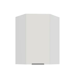 Szafka górna narożna 60 x 60 cm CALIA GN-90 1F (45°) CRYSTAL WHITE / BIAŁY z powłoką ANTI FINGERPRINT