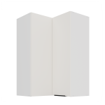 Szafka górna narożna 60 x 60 cm CALIA GN-90 2F (90°) CRYSTAL WHITE / BIAŁY z powłoką ANTI FINGERPRINT