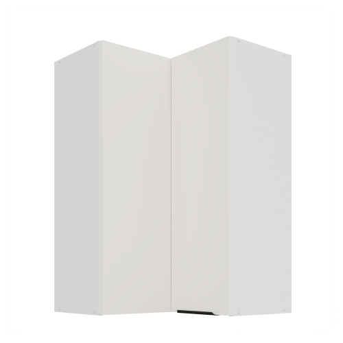 Przejdź do produktu Szafka górna narożna 60 x 60 cm CALIA GN-90 2F (90°) CRYSTAL WHITE / BIAŁY z powłoką ANTI FINGERPRINT