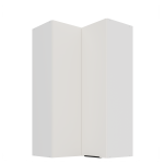 Szafka górna narożna 60 x 60 cm CALIA GN-108 2F (90°) CRYSTAL WHITE / BIAŁY z powłoką ANTI FINGERPRINT
