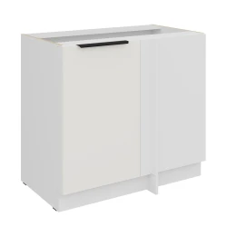Szafka dolna narożna CALIA 105 ND 1F BB CRYSTAL WHITE / BIAŁY z powłoką ANTI FINGERPRINT