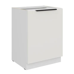 Szafka dolna CALIA 60 D 1F BB CRYSTAL WHITE / BIAŁY z powłoką ANTI FINGERPRINT