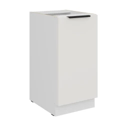 Szafka dolna CALIA 40 D 1F BB CRYSTAL WHITE / BIAŁY z powłoką ANTI FINGERPRINT