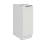 Szafka dolna 30 cm CALIA 30 D CARGO BB wysuwana z koszem CRYSTAL WHITE / DĄB ARTISAN z powłoką ANTI FINGERPRINT