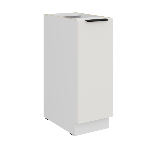 Przejdź do produktu Szafka dolna 30 cm CALIA 30 D CARGO BB wysuwana z koszem CRYSTAL WHITE / DĄB ARTISAN z powłoką ANTI FINGERPRINT