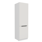 Szafka kuchenna słupek CALIA 60 LO-210 2F CRYSTAL WHITE / BIAŁY z powłoką ANTI FINGERPRINT