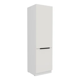 Szafka kuchenna słupek CALIA 60 LO-210 2F CRYSTAL WHITE / BIAŁY z powłoką ANTI FINGERPRINT