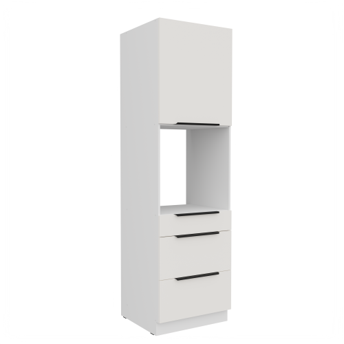 Przejdź do produktu Szafka kuchenna słupek CALIA 60 DPS-210 3S 1F CRYSTAL WHITE / BIAŁY z powłoką ANTI FINGERPRINT