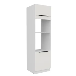 Szafka kuchenna słupek CALIA 60 DPM-210 2F CRYSTAL WHITE / BIAŁY z powłoką ANTI FINGERPRINT