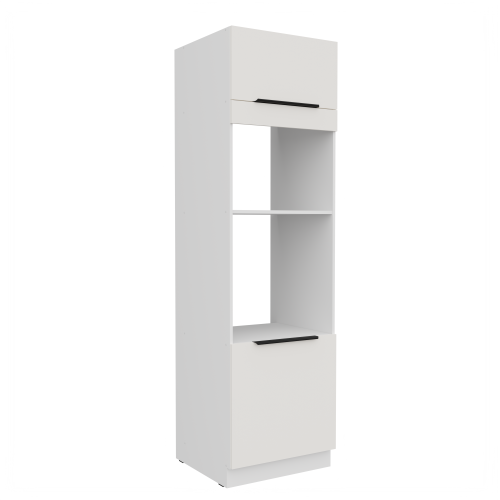 Przejdź do produktu Szafka kuchenna słupek CALIA 60 DPM-210 2F CRYSTAL WHITE / BIAŁY z powłoką ANTI FINGERPRINT