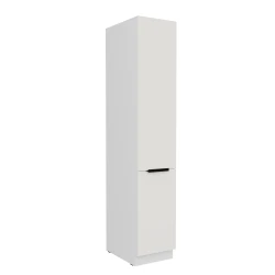 Szafka kuchenna słupek CALIA 40 DK-210 2F CRYSTAL WHITE / BIAŁY z powłoką ANTI FINGERPRINT