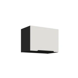 Szafka górna do zabudowy okapu CALIA 50 GU-36 1F CRYSTAL WHITE / CZARNY z powłoką ANTI FINGERPRINT