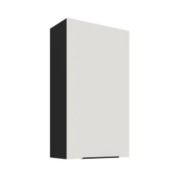 Szafka górna 60 cm CALIA 60 G - 108 1F CRYSTAL WHITE / CZARNY z powłoką ANTI FINGERPRINT